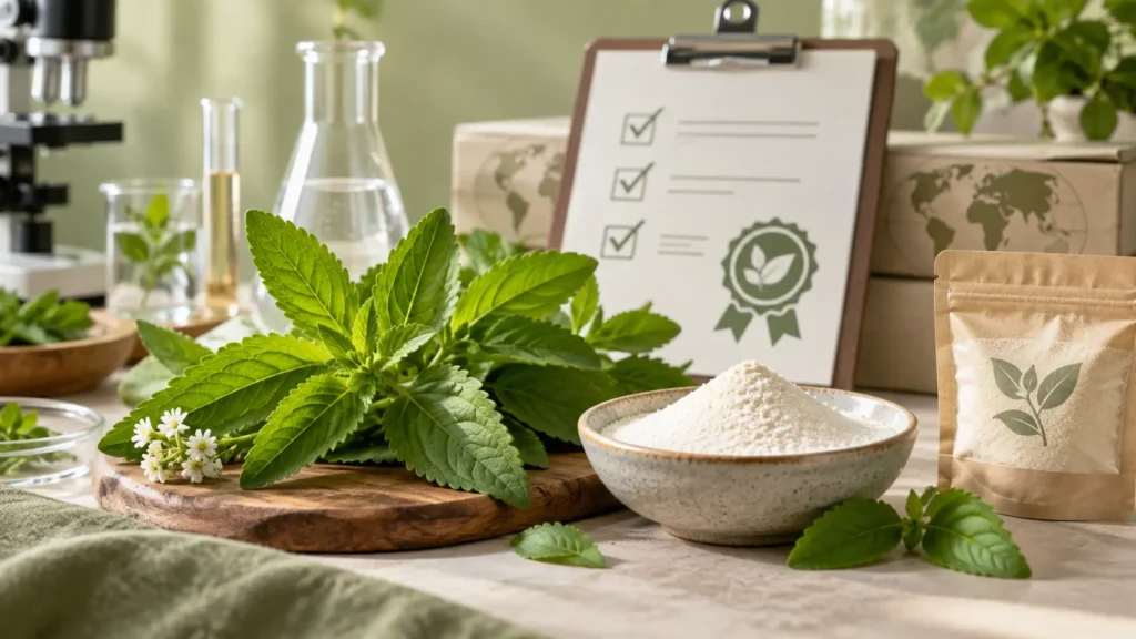 Organic Stevia Extract Certification, Standards and Sourcing Guide