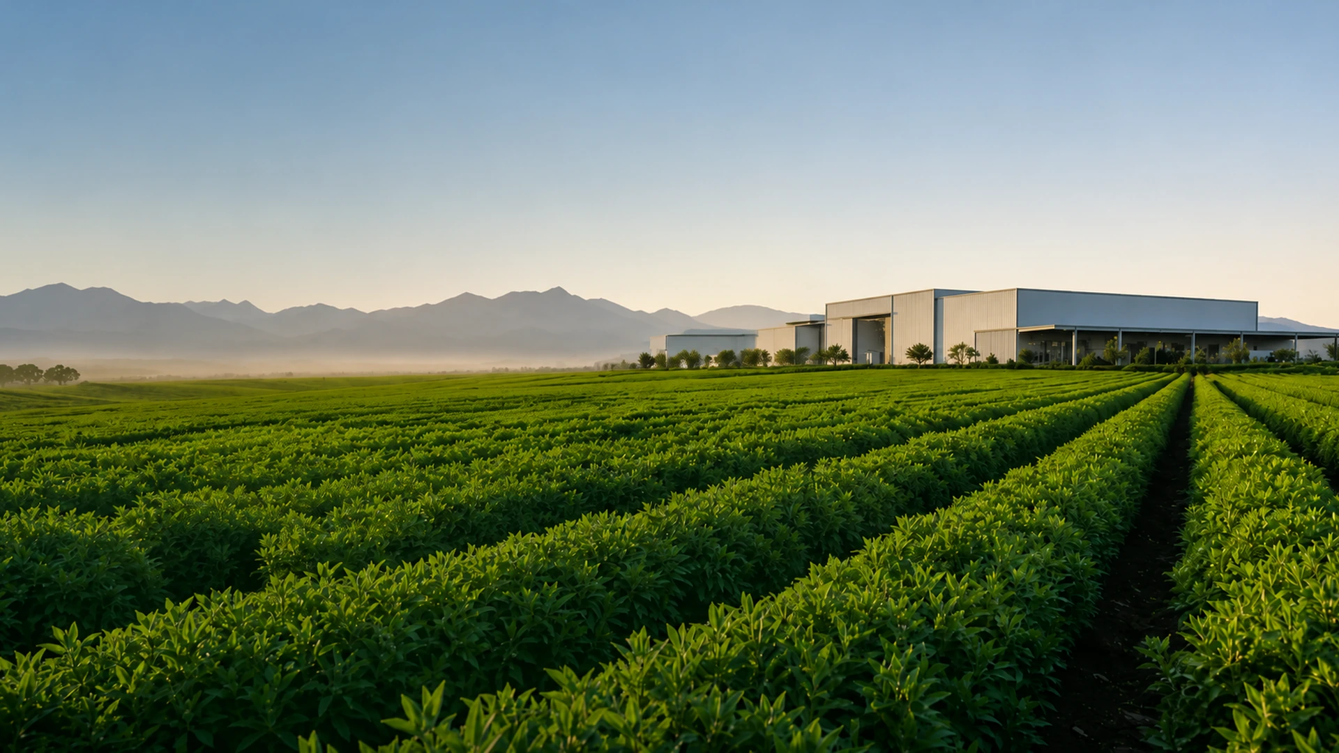 Stevia cultivation field for organic stevia extracts and natural sweeteners