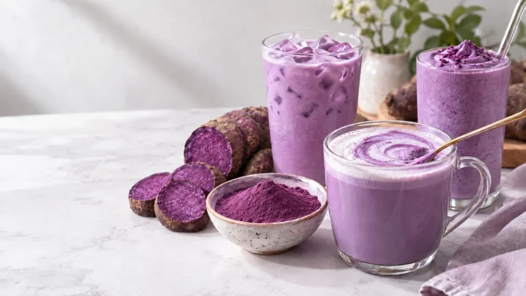 Ube Powder for Beverage Formulation: Color, Flavor, Dispersibility and Stability